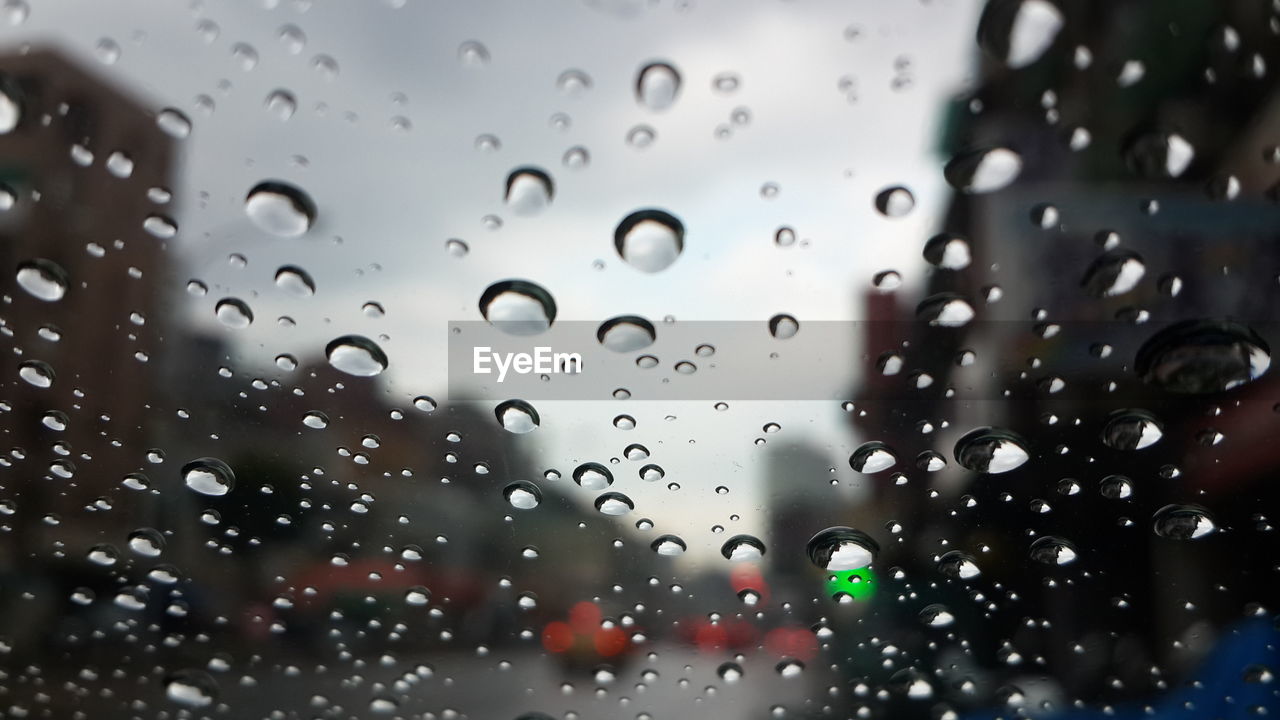 RAINDROPS ON WINDOW