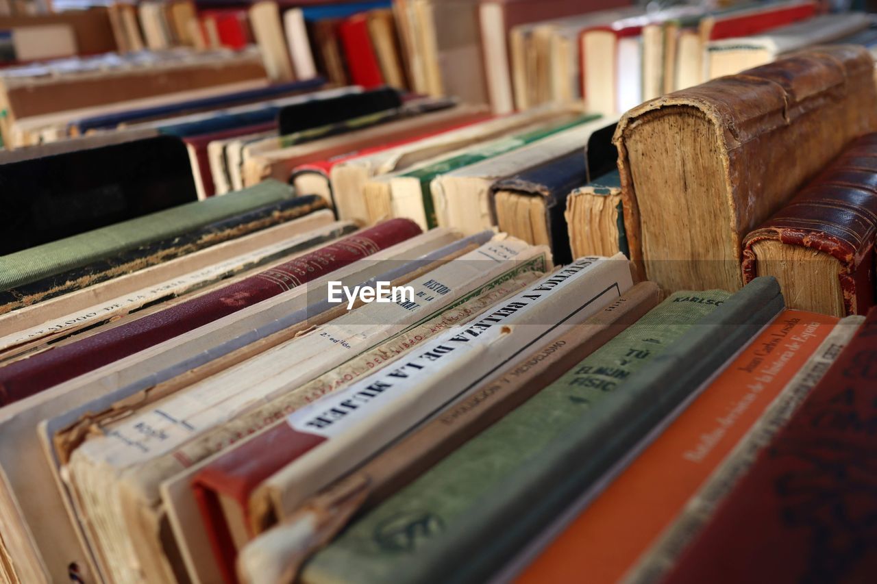 Close-up of books