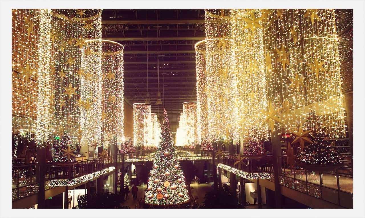 Christmas decorations at potsdamer platz arkaden