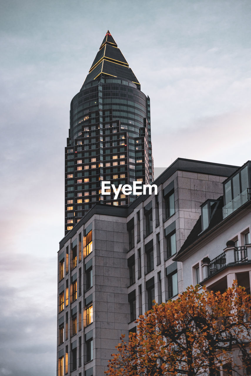 Low angle view of buildings against sky