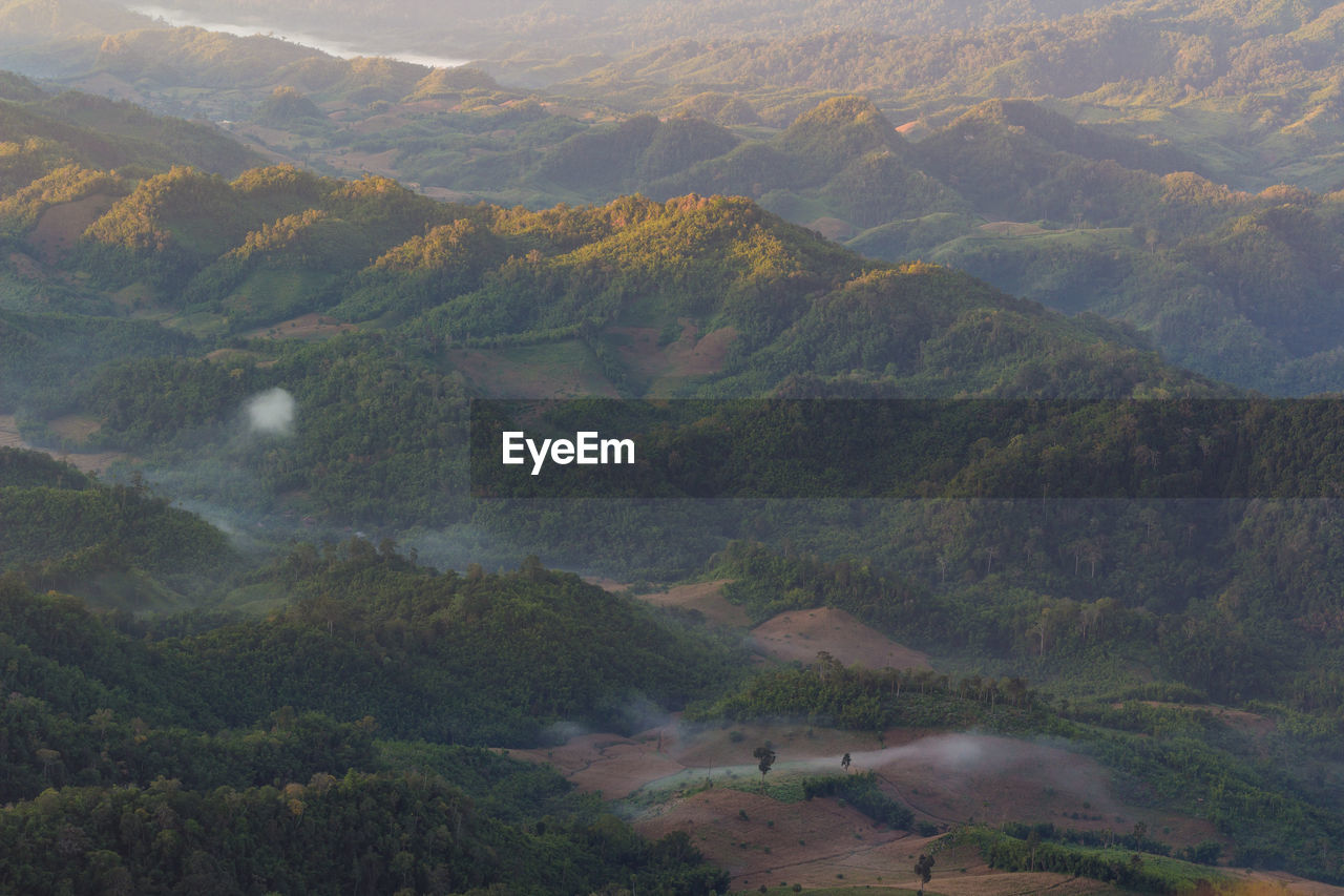 Morning scenery the summit of mor la ah is located in the karen district of knu.