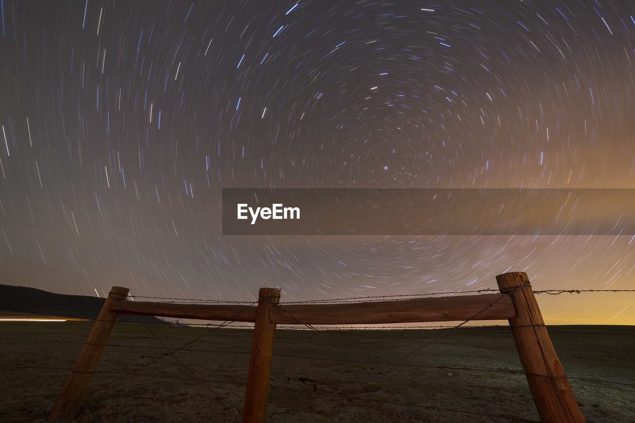 LOW ANGLE VIEW OF STAR FIELD AT NIGHT