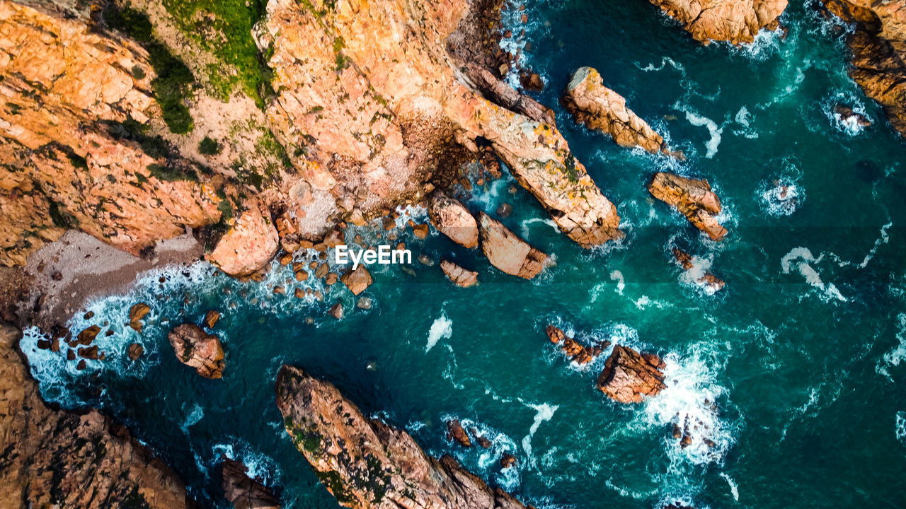 aerial view of beach