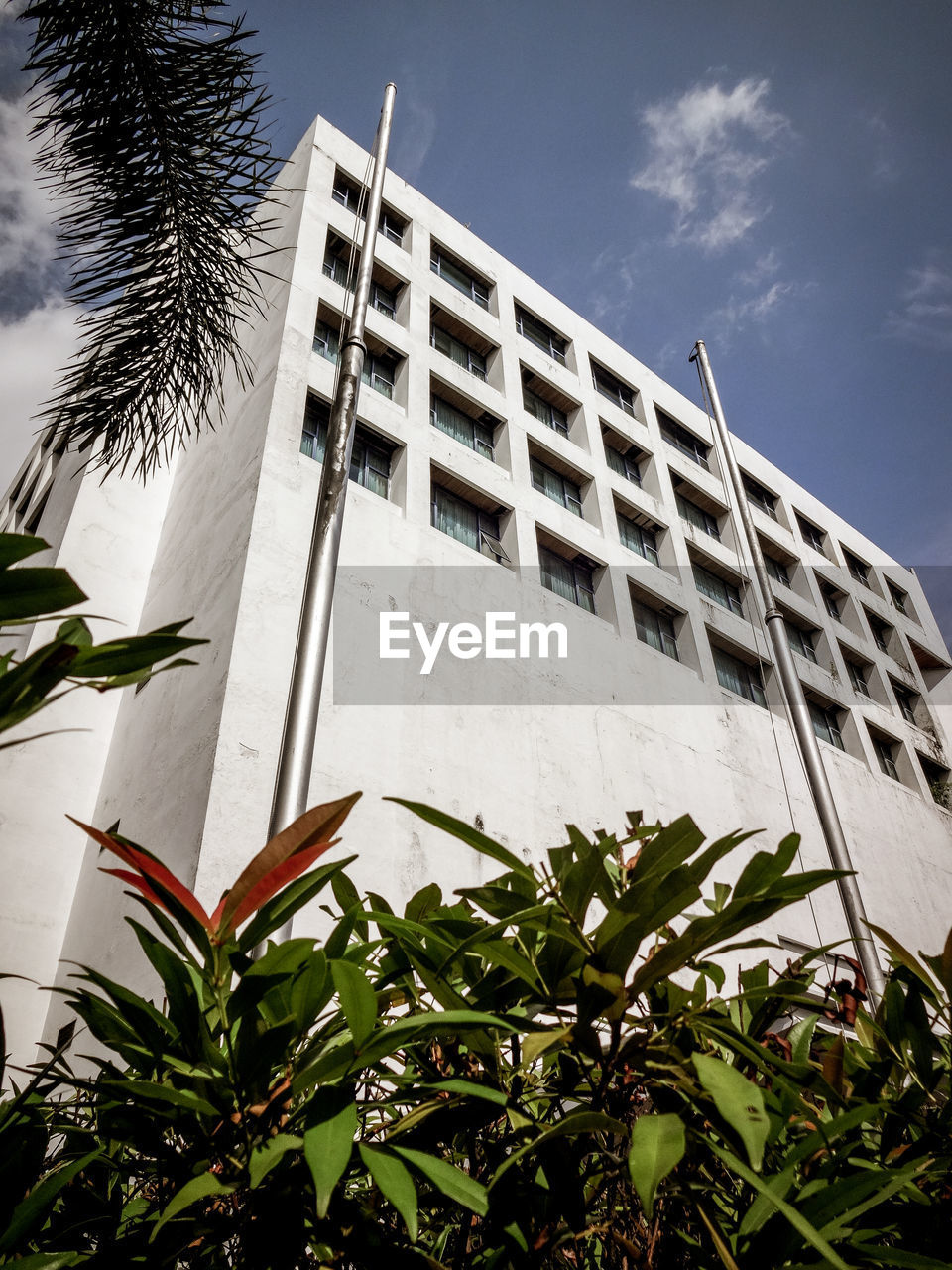 Low angle view of building against sky