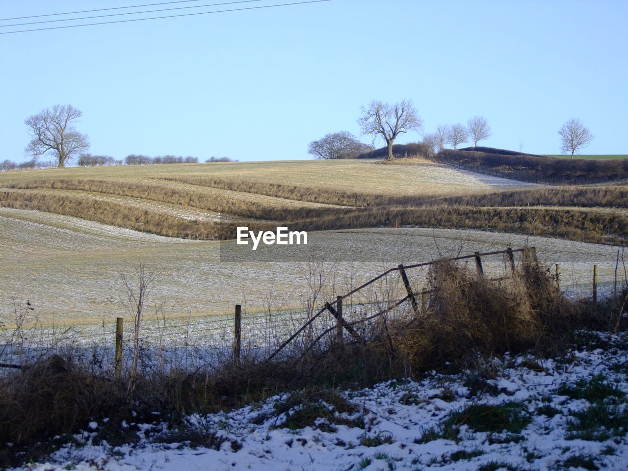 SCENIC VIEW OF SNOW FIELD AGAINST SKY