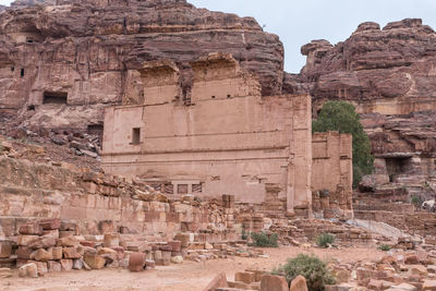 View of old ruins against sky