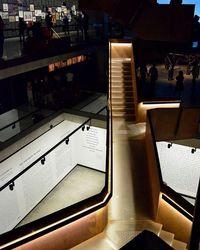 View of escalator