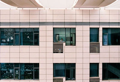 Low angle view of modern building