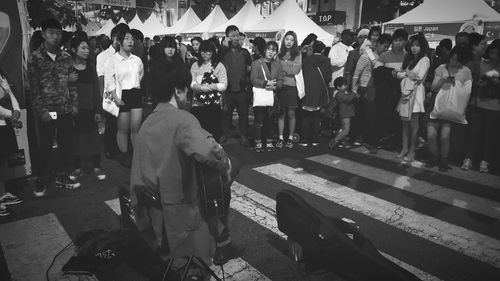 Group of people standing outdoors