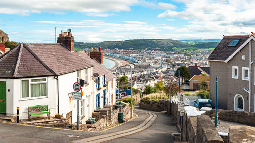 Llandudno, town view,  wales, england