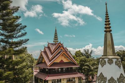 View of temple against sky