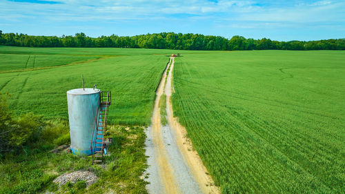 Scenic view of agricultural field