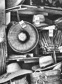 Close-up of clock on wall