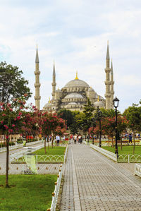 Tourists in front of church