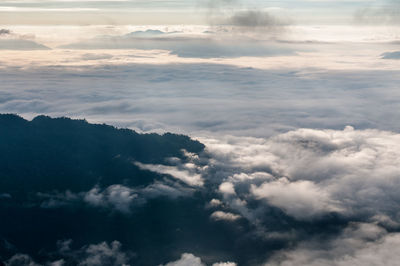 Aerial view of cloudscape