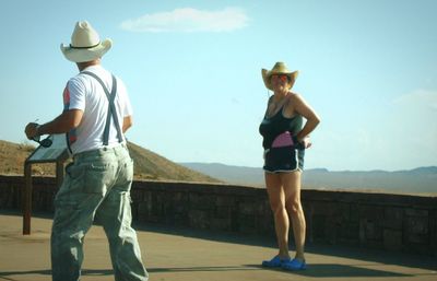 Man standing on mountain