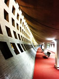 Illuminated underground walkway