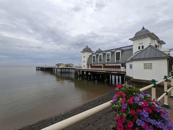 Penarth pier on an overcast day