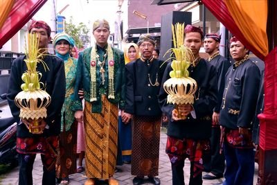 Group of people in traditional clothing