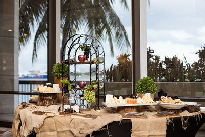 View of food on table 