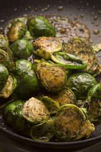 Close-up of vegetables in plate