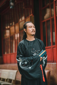 Young woman looking away