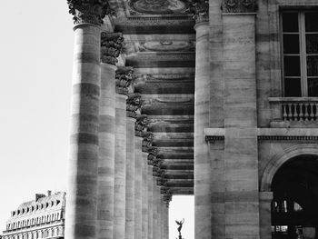 Low angle view of historical building