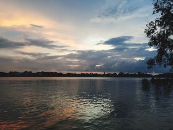 Reflection of clouds in water