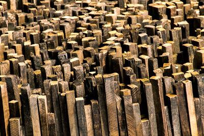 Close-up of wooden objects