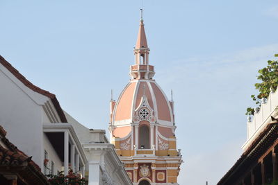 Low angle view of buildings against sky