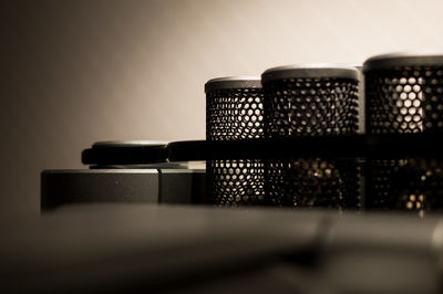 Close-up of food on table