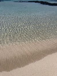 High angle view of sea shore