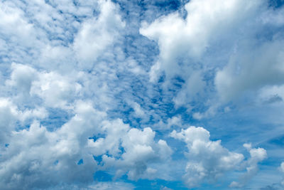 Low angle view of clouds in sky