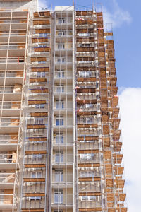 Low angle view of building against sky