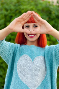 Portrait of a smiling young woman