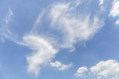 Low angle view of clouds in sky