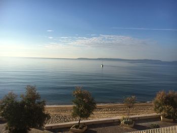 Scenic view of sea against sky