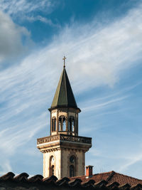 Low angle view of church against sky