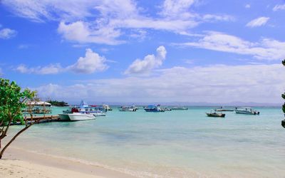 Scenic view of sea against sky