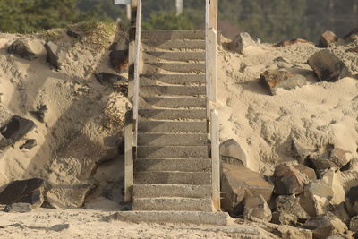 Staircase in sand