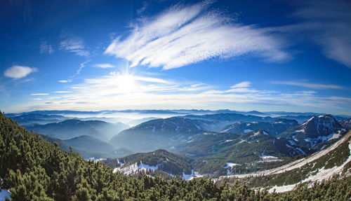 Panoramic view of landscape against sky