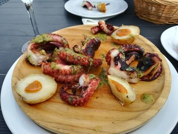 Grilled octopus 