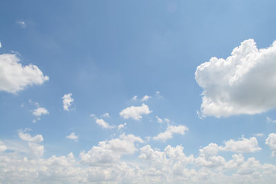 Low angle view of clouds in sky