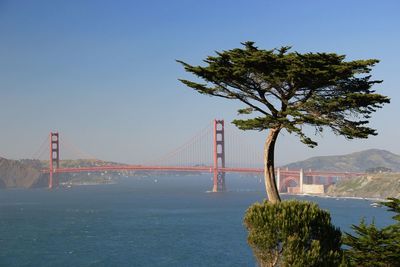 Golden gate bridge over river