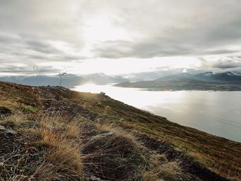 Scenic view of landscape against sky