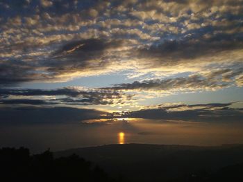 Scenic view of sunset sky