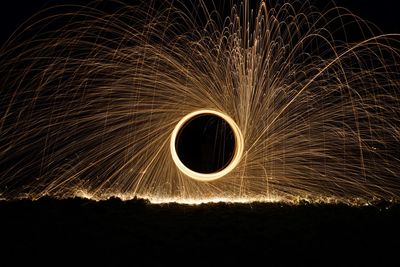 Light painting at night