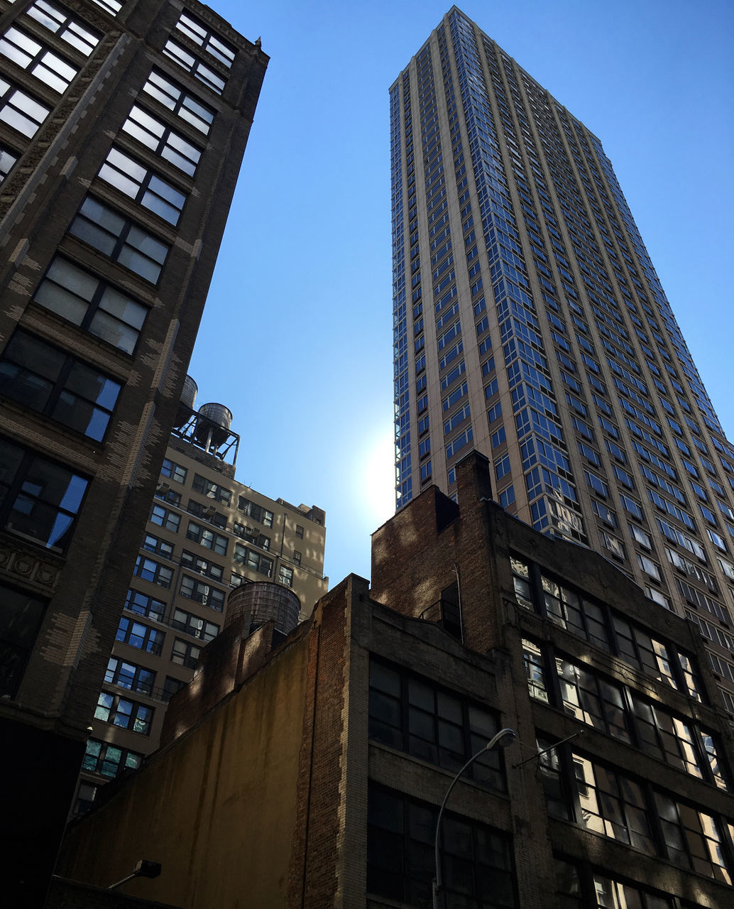 LOW ANGLE VIEW OF SKYSCRAPERS