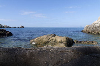 Scenic view of sea against sky