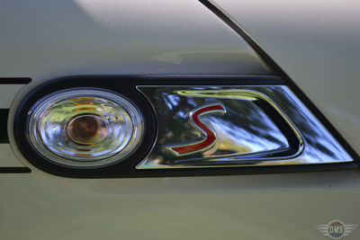 Close-up of illuminated car